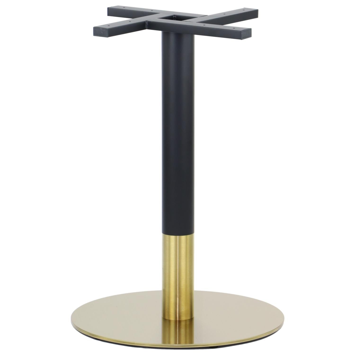Pied de table en acier inoxydable SH-3001-6/GB gold/black