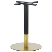 Pied de table en acier inoxydable SH-3001-6/GB gold/black