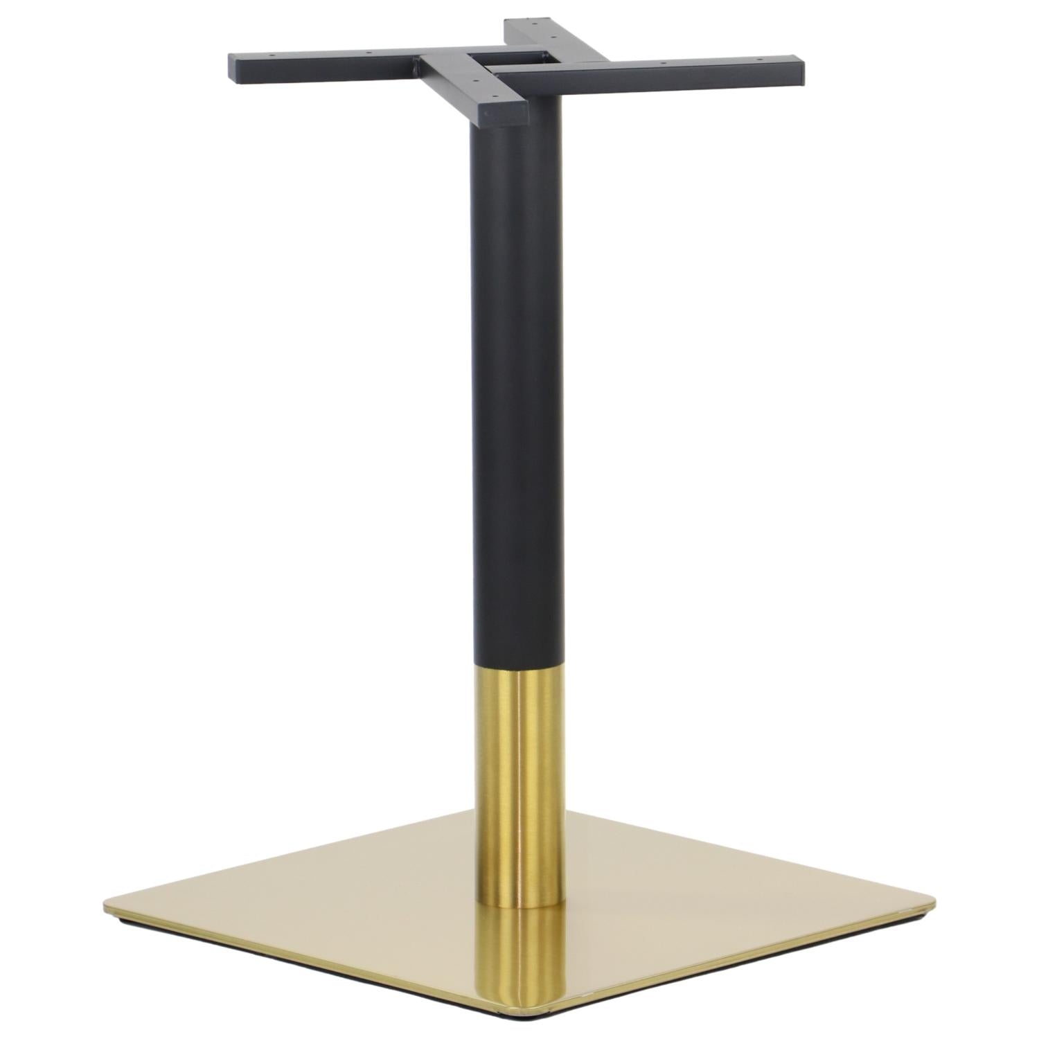 Pied de table en acier inoxydable SH-3002-6/GB gold/black