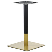 Pied de table en acier inoxydable SH-3002-5/GB gold/black