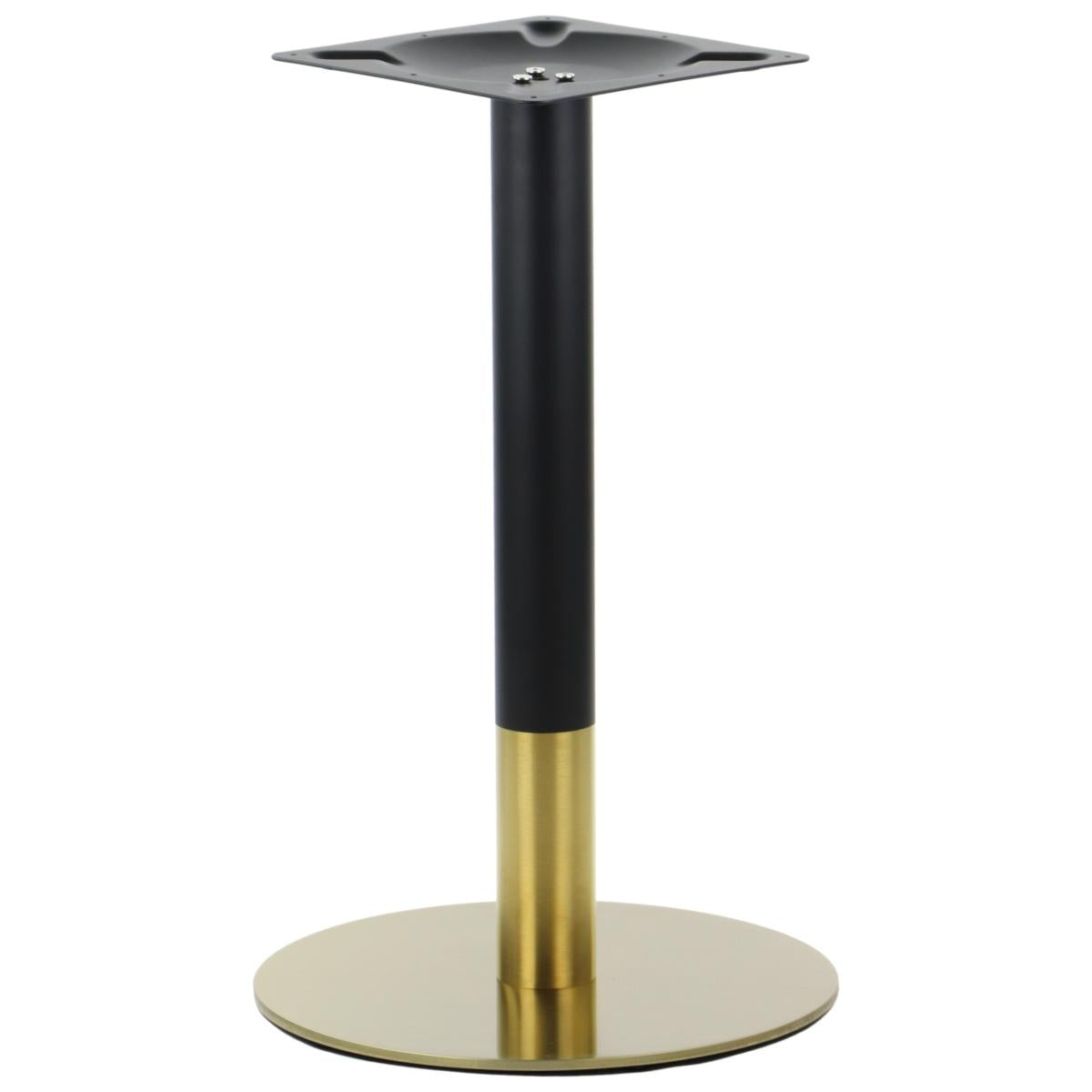Pied de table en acier inoxydable SH-3001-5/GB gold/black