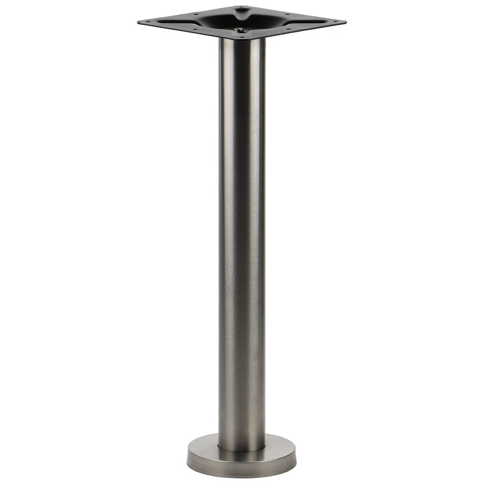 Pied de table à fixer au sol SH-3018-1/S brushed - ∅ 17,5 cm