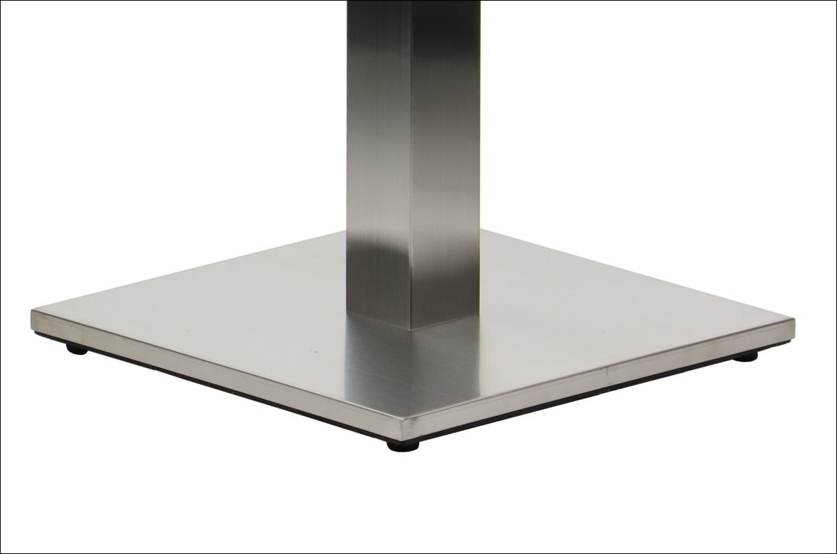 Pied de table en acier inoxydable SH-2002-1/S/8 brushed - 45x45cm