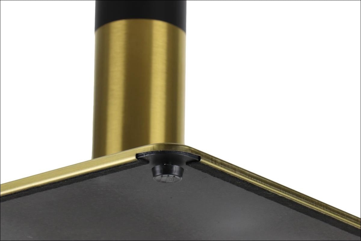 Pied de table en acier inoxydable SH-3002-6/GB gold/black