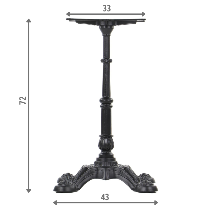 Pied de table en fonte SH-5024-4/B