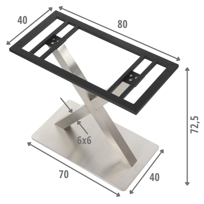 Pied de table en acier inoxydable SH-3007-1/S
