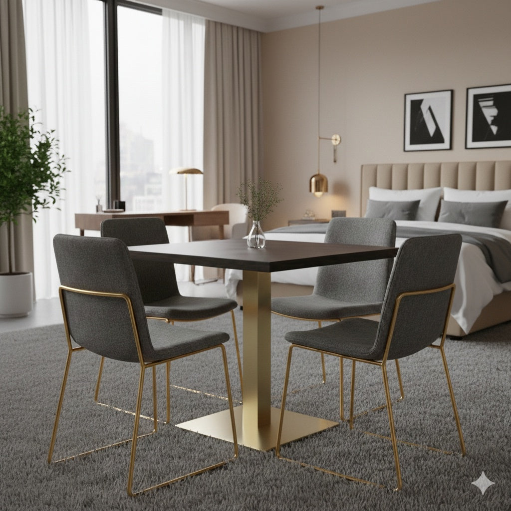 Pied de table en acier inoxydable SH-3002-5/G gold