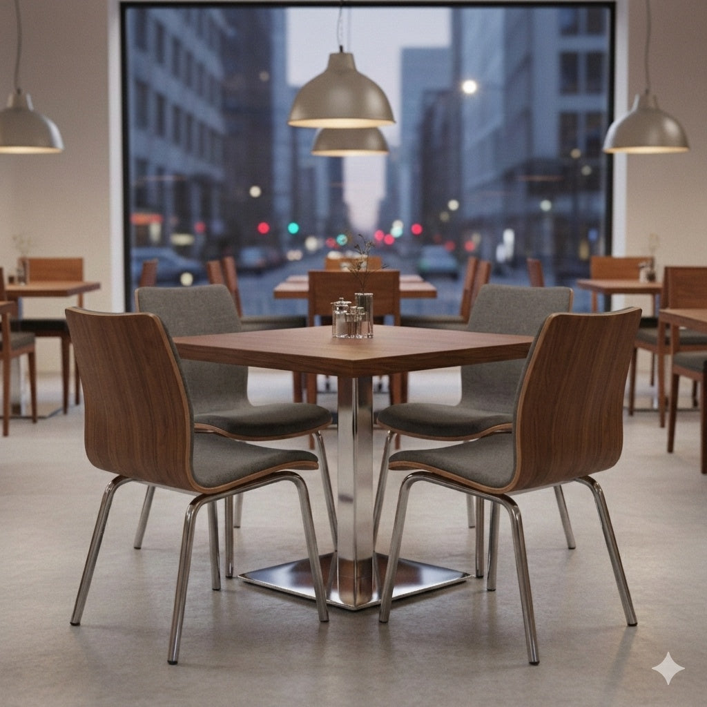Pied de table en acier inoxydable SH-3002-5/60/P polished