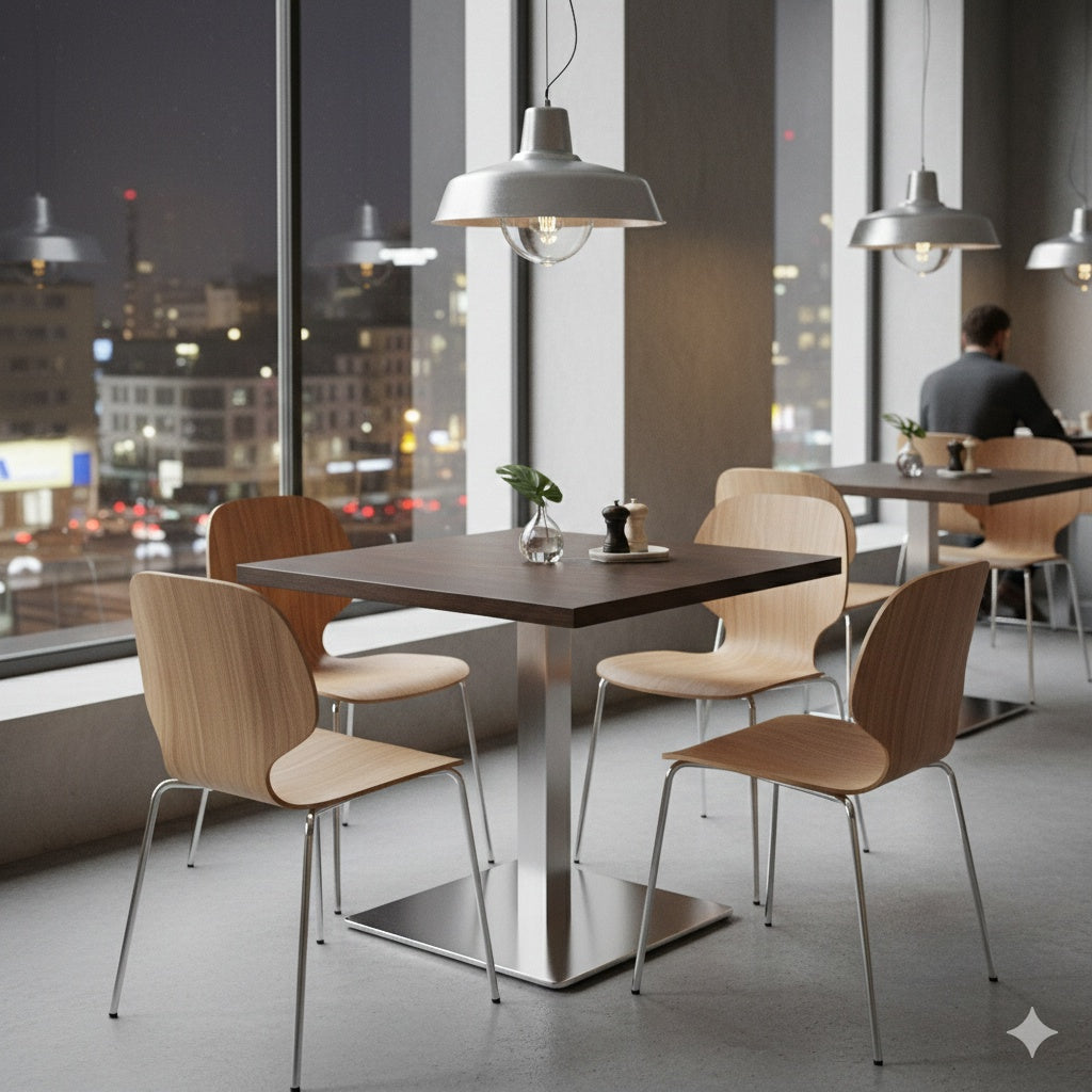 Pied de table en acier inoxydable SH-3002-5/60/S brushed