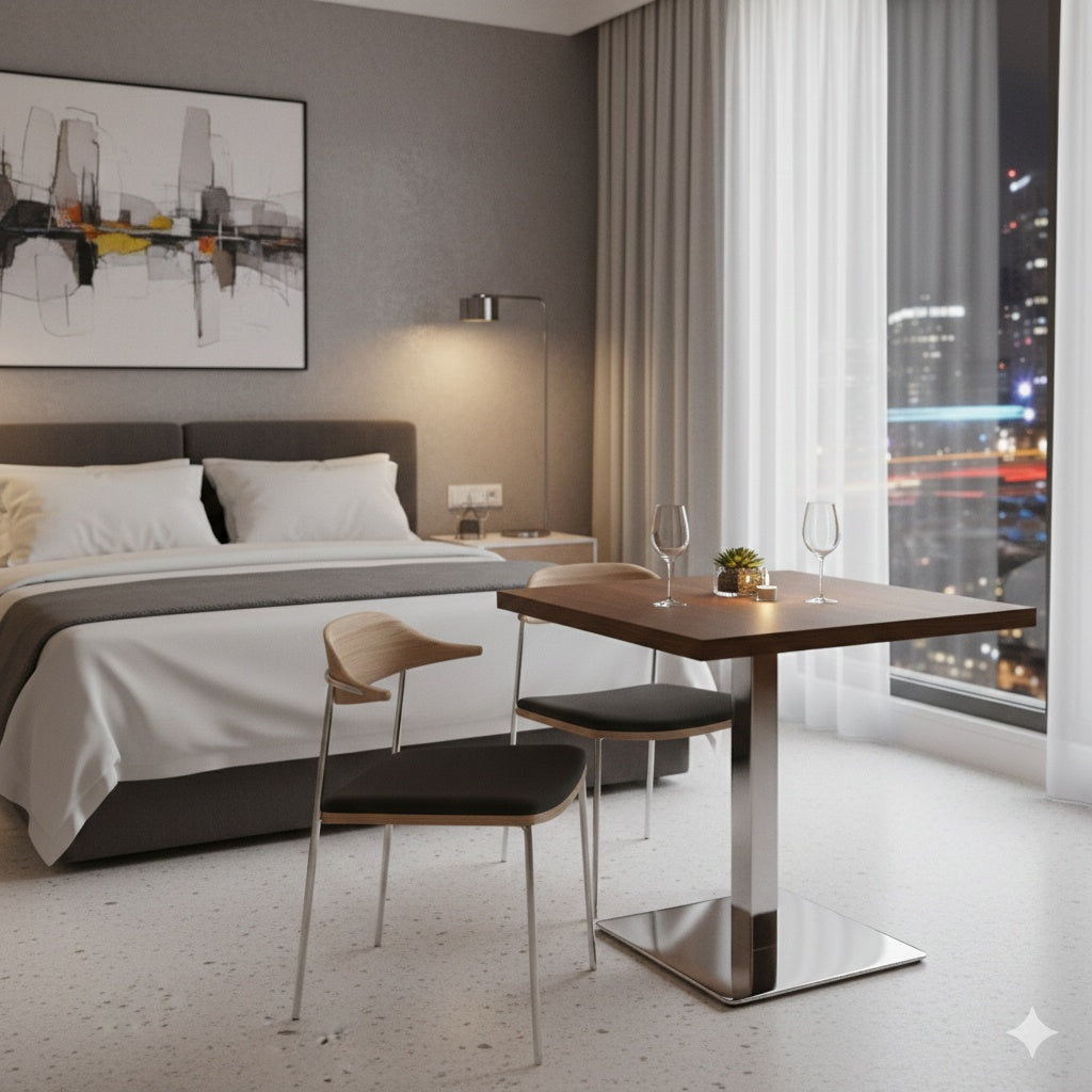 Pied de table en acier inoxydable SH-3002-5/60/P polished