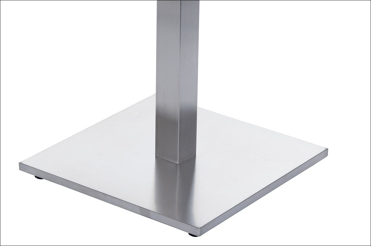 Pied de table en acier inoxydable SH-2002-1/S/6 brushed - 45x45 cm
